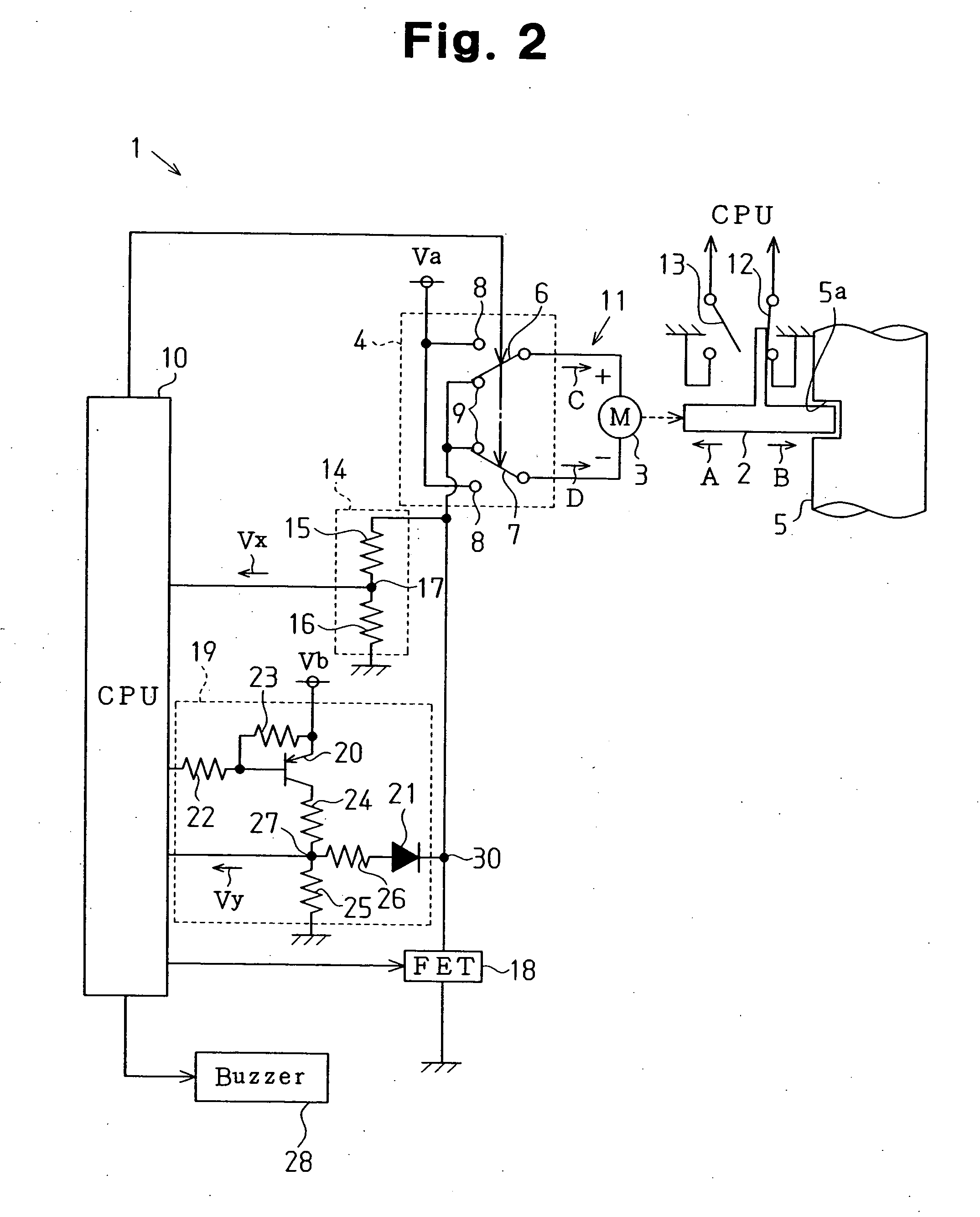Current cutoff circuit and electric steering wheel lock