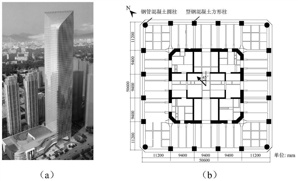 Temperature deformation prediction model building method and prediction method for super high-rise structure