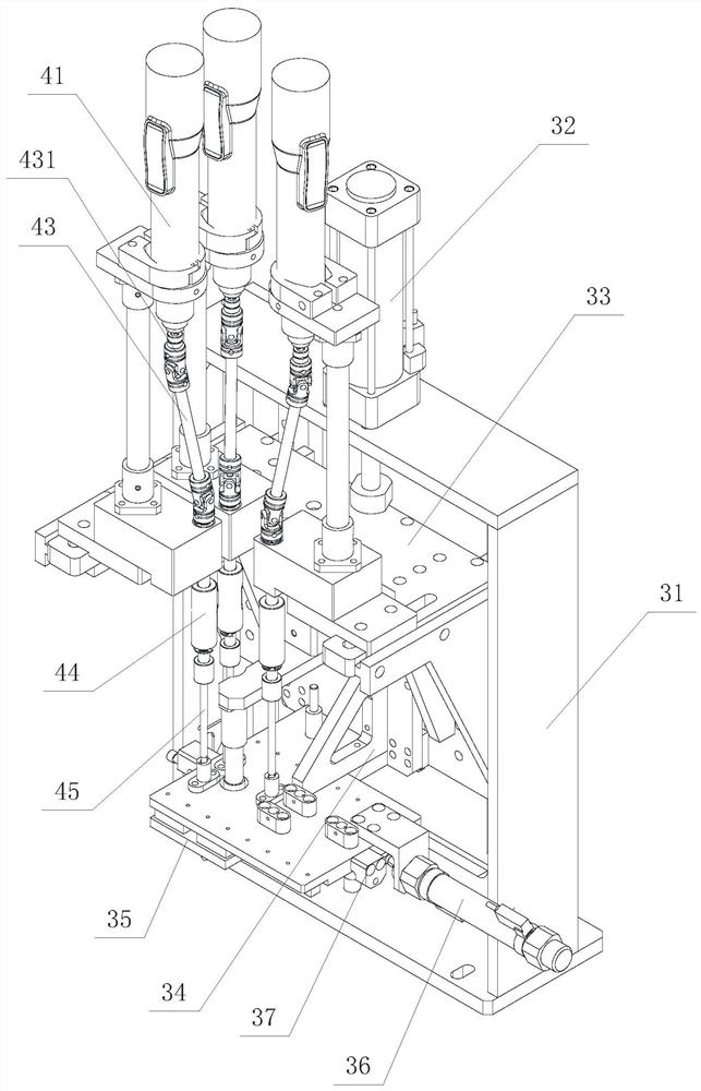 An automatic assembly device for garden lamp housings