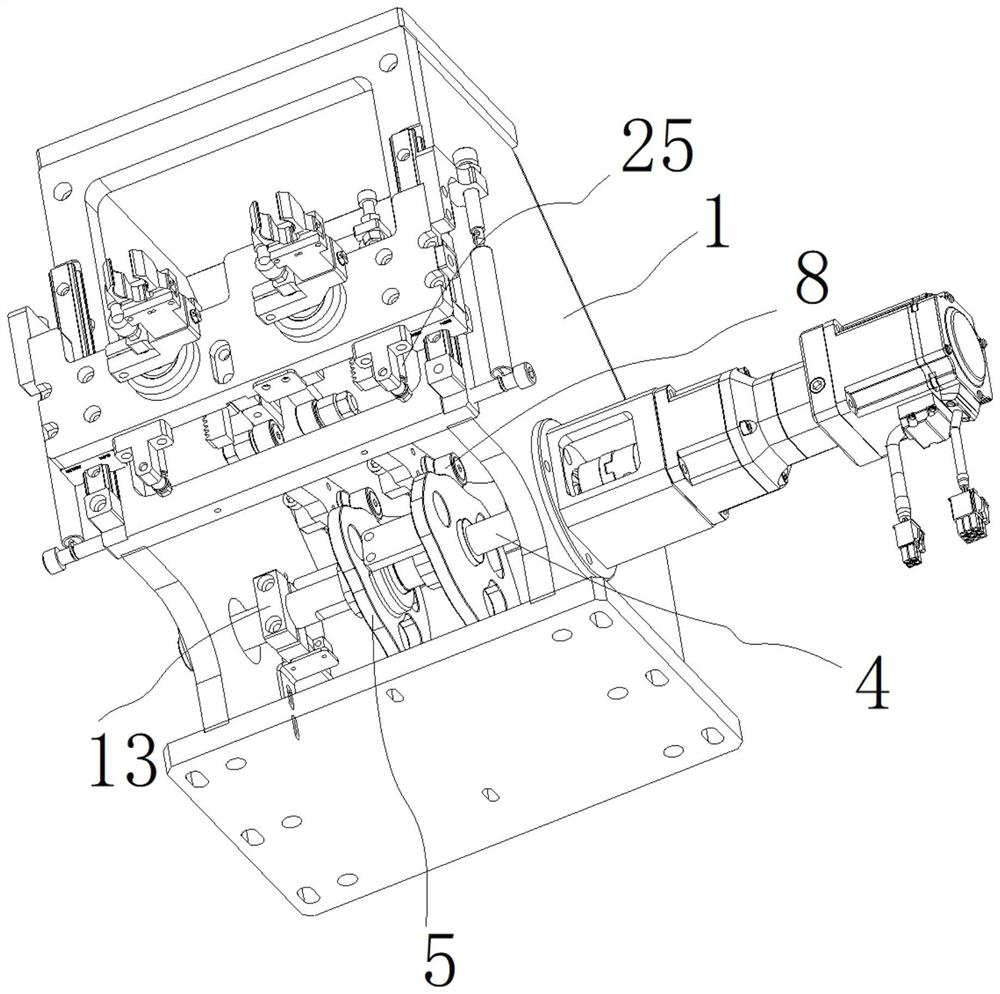 A double-cam linkage high-speed clamping and tilting mechanism and its operation method