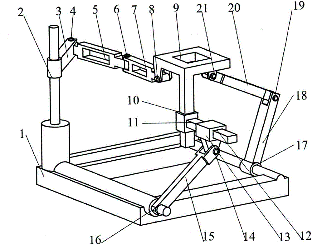 A three-degree-of-freedom mobile decoupling parallel robot mechanism