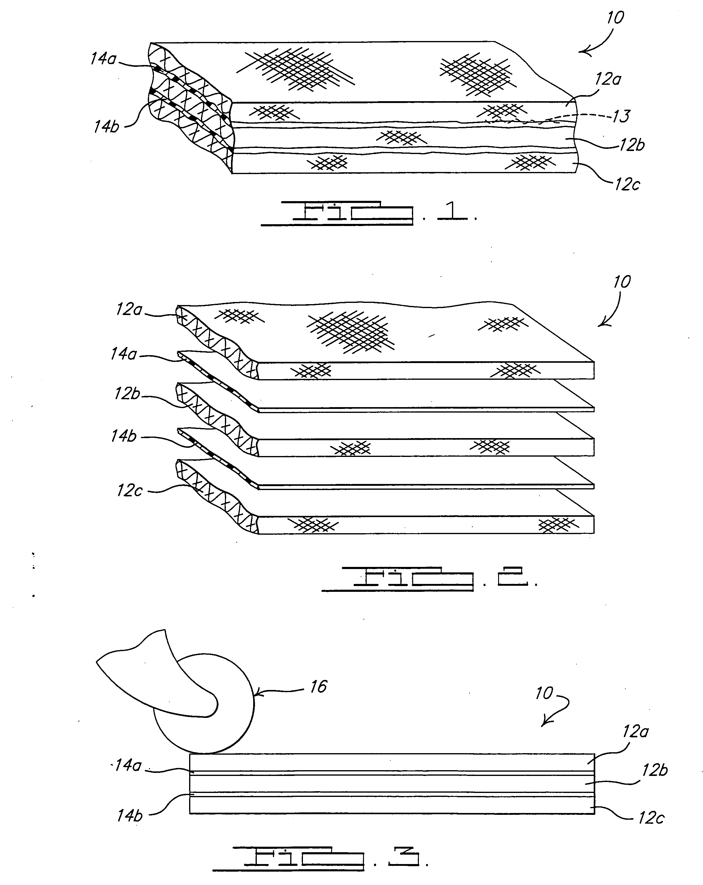 Method and apparatus for melt-bonded materials for tackification of dry fabric preforms