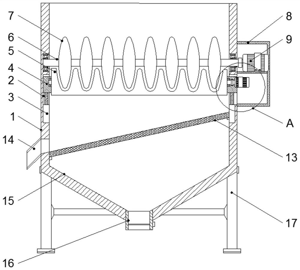 Automatic silicon carbide micro-powder separating and grinding device