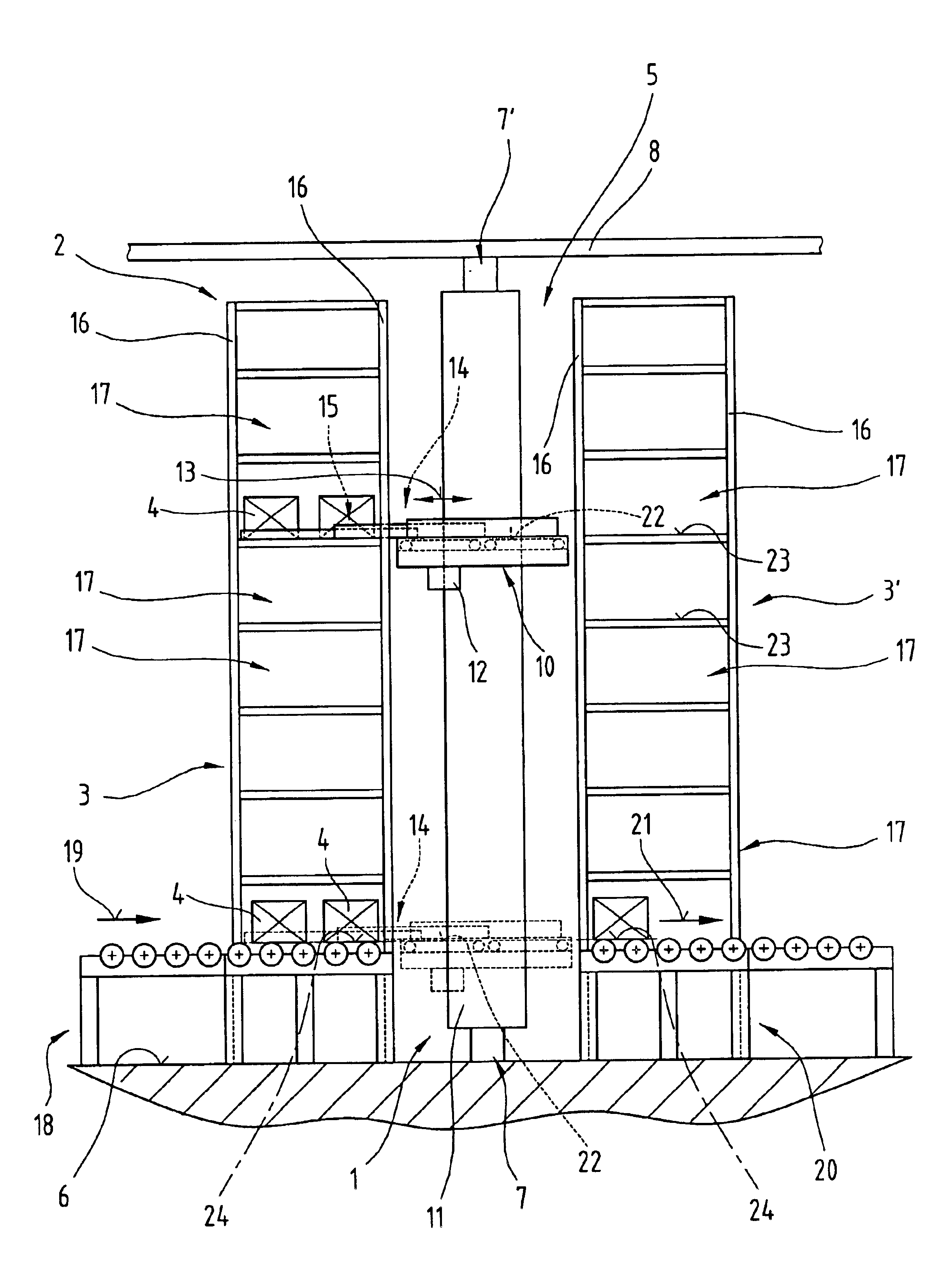 Load-handling system and telescopic arm therefor