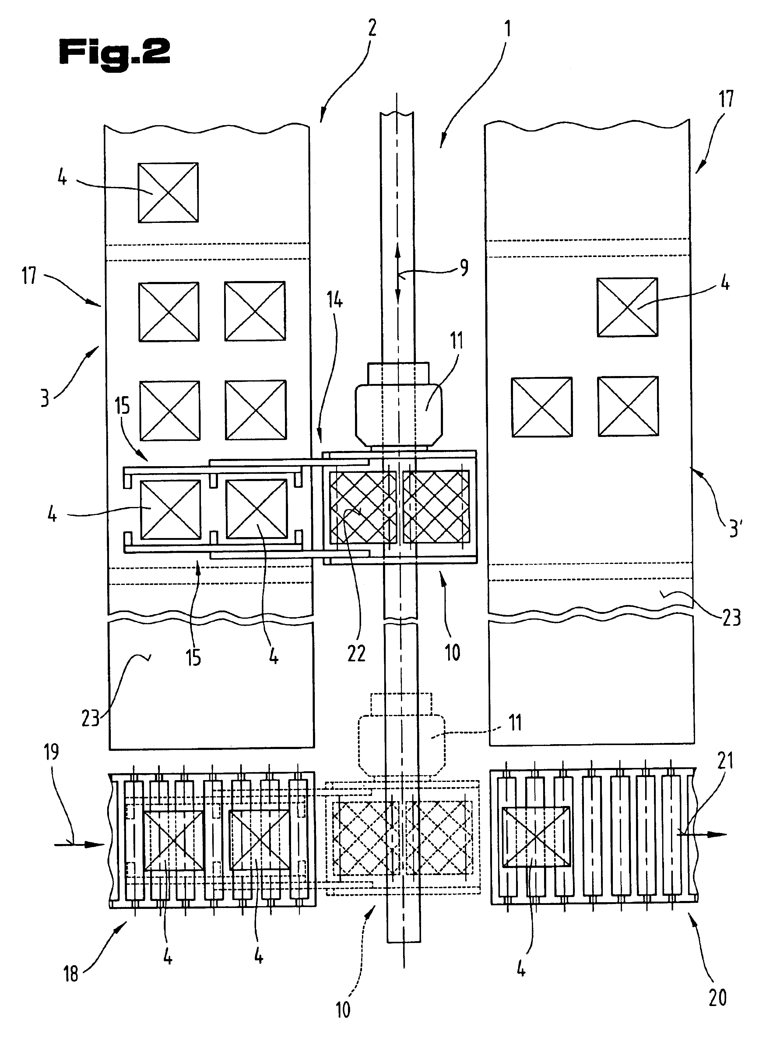 Load-handling system and telescopic arm therefor