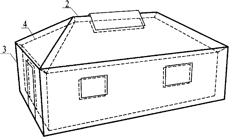 Frame type nomadism tent with inner air interlayer