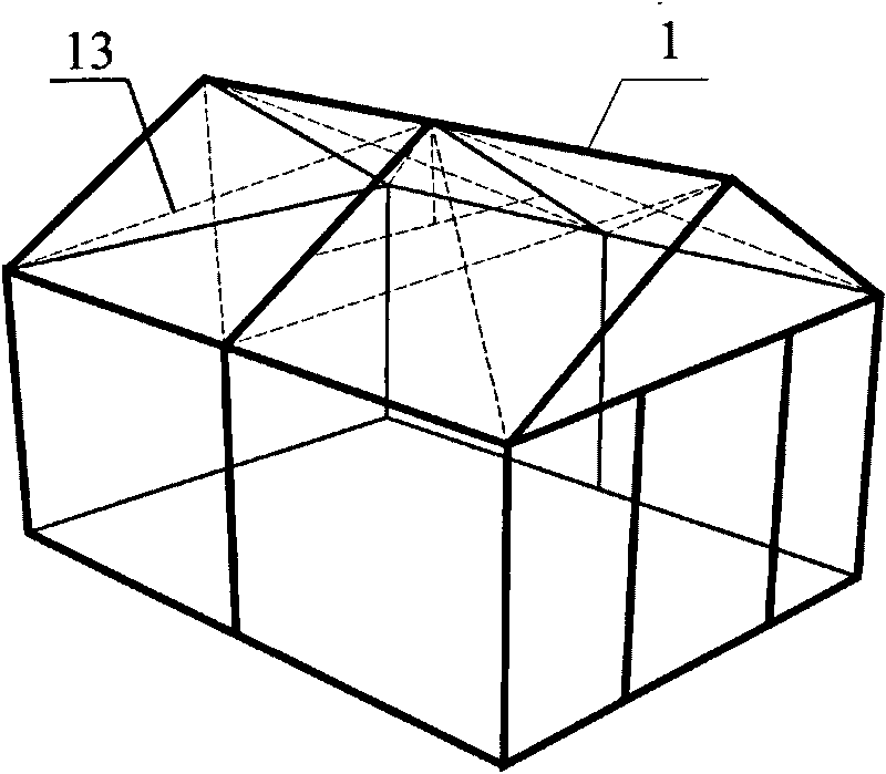 Frame type nomadism tent with inner air interlayer