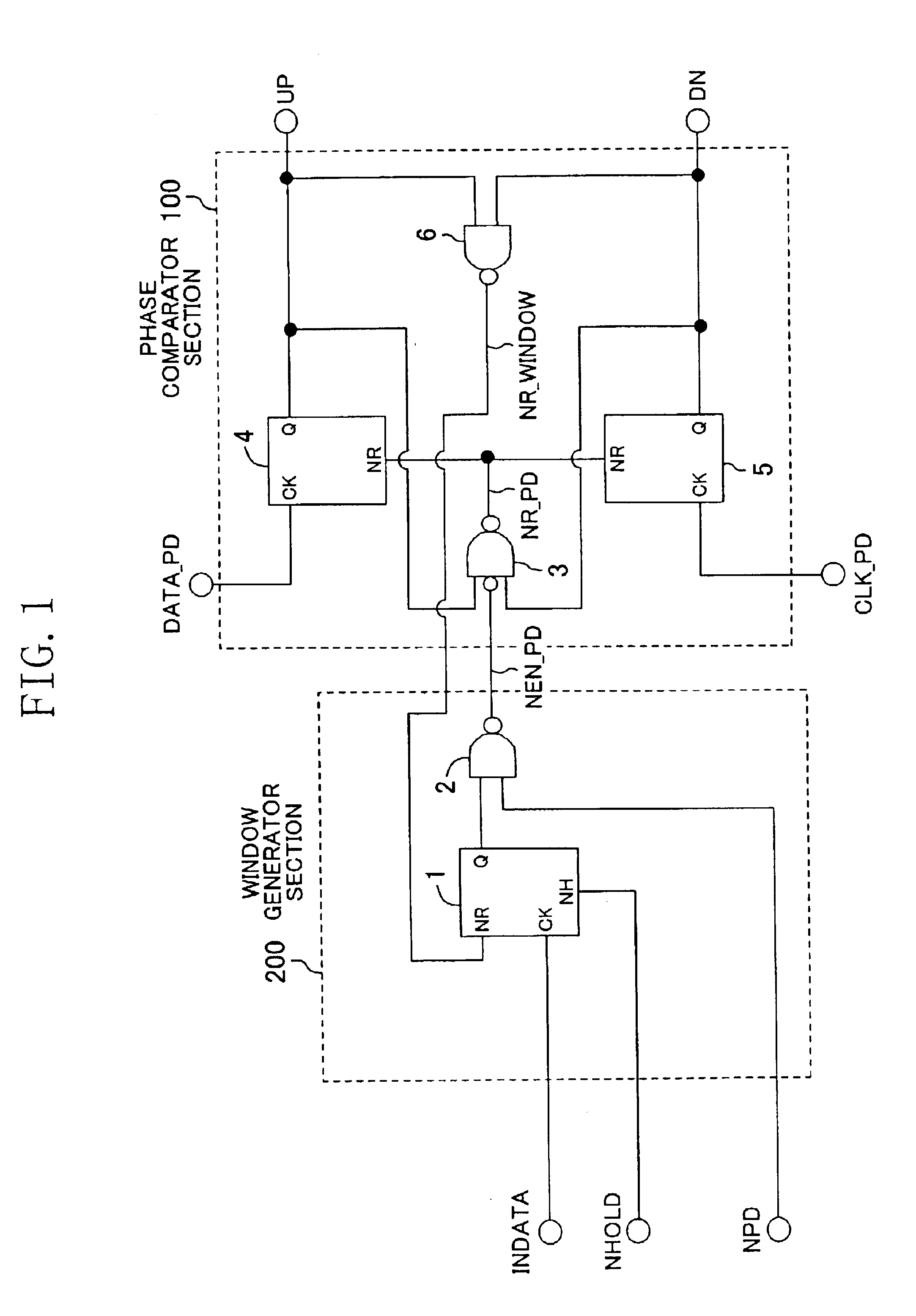 Phase comparator and clock recovery circuit