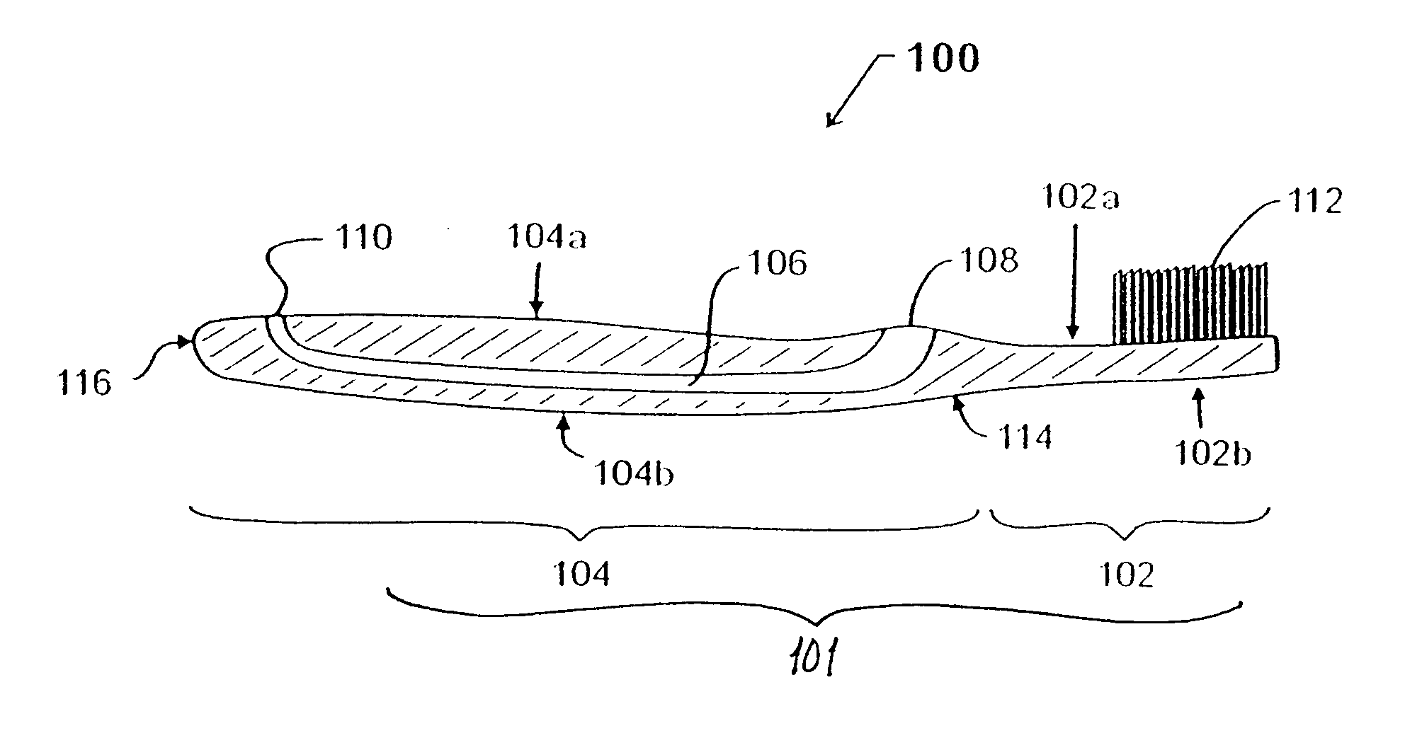 Fountain toothbrush