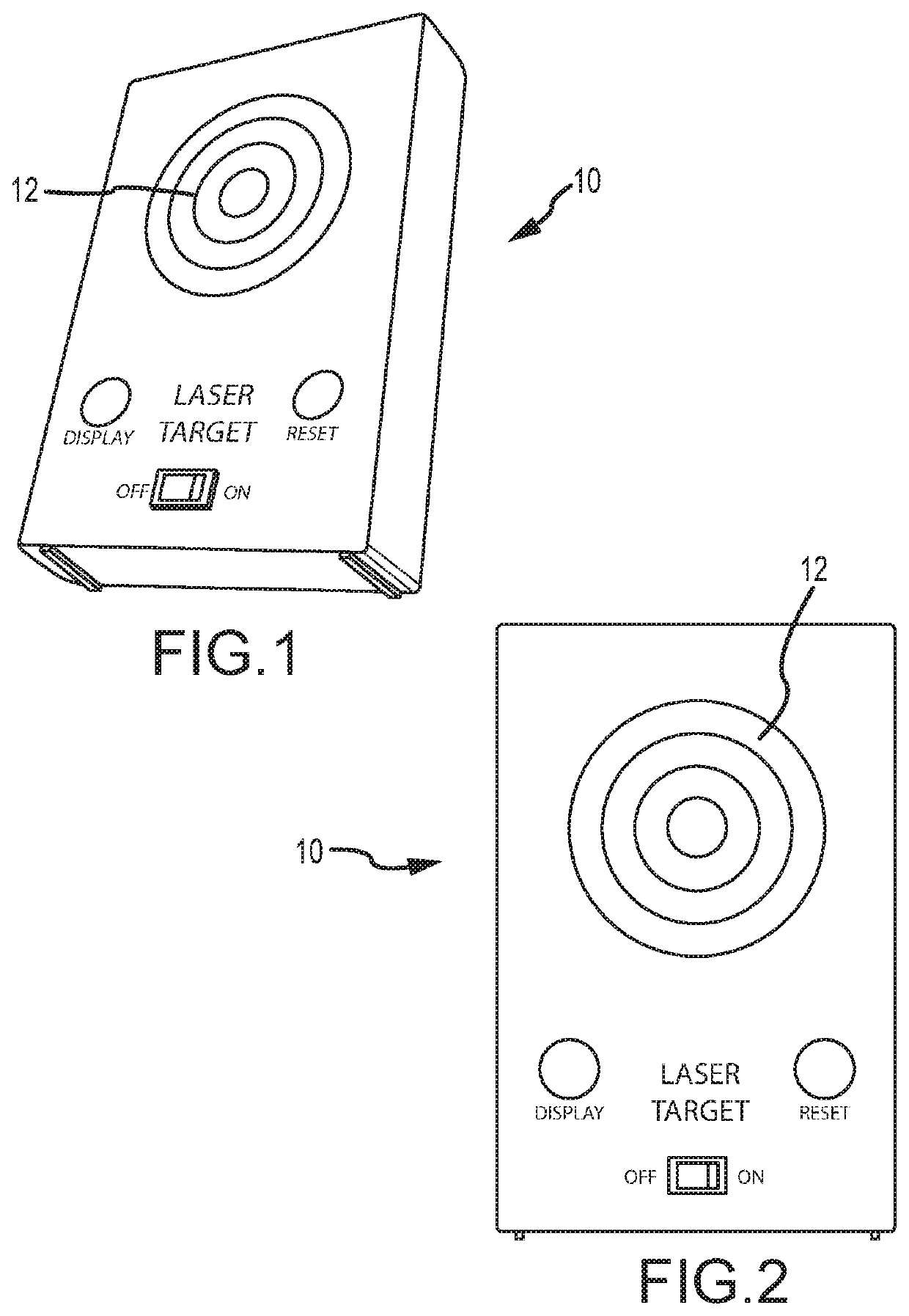 Laser activated moving target