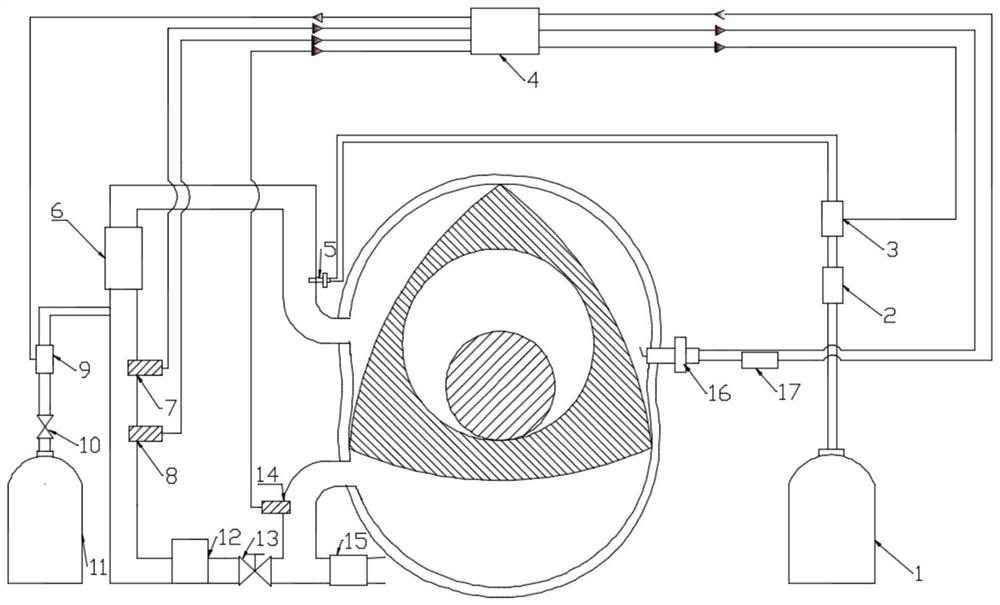 Hydrocarbon fuel ignition type zero-nitrogen rotor machine using oxygen as oxidant and its control method