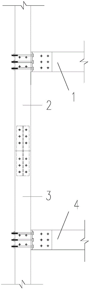 Connection structure of wood frame column in multi-story and tall wood structure