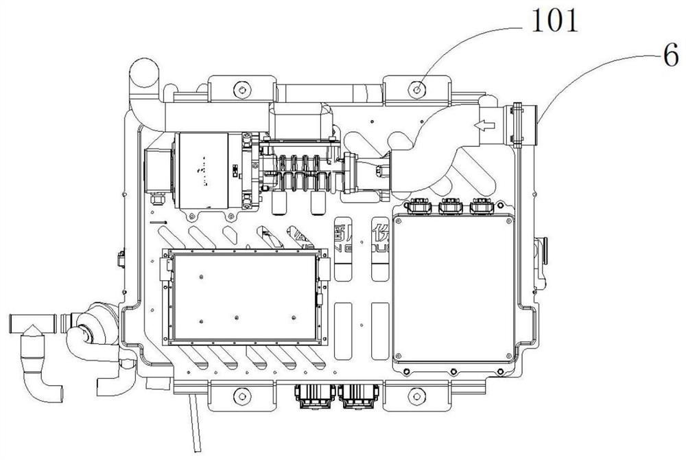 A highly integrated fuel cell engine system