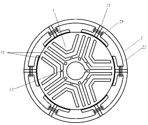 Switch magnetic chain motor with concealed salient pole