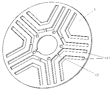 Switch magnetic chain motor with concealed salient pole