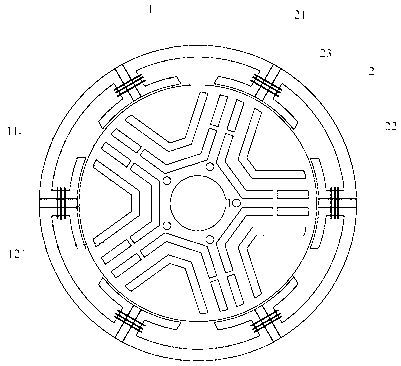 Switch magnetic chain motor with concealed salient pole