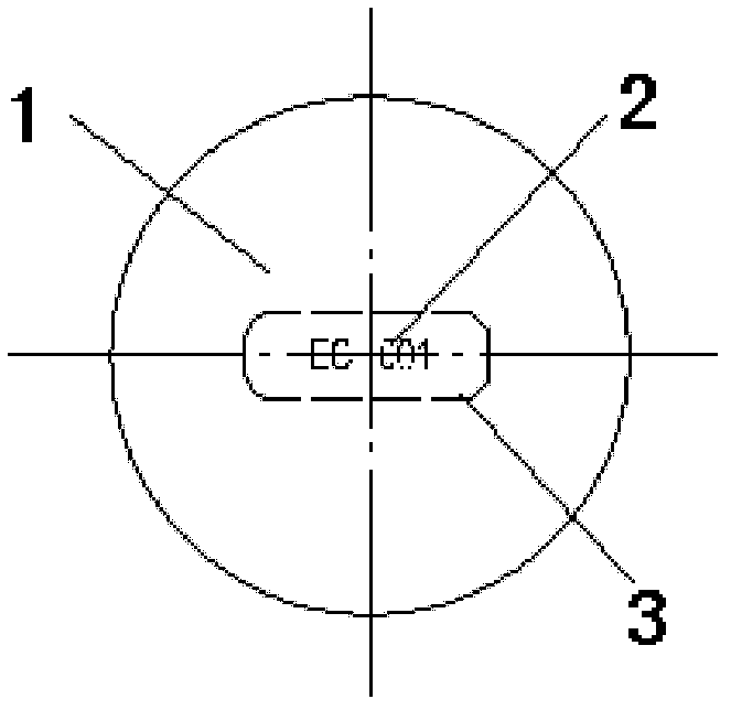 Vehicle ball pass test ball with visible internal mark