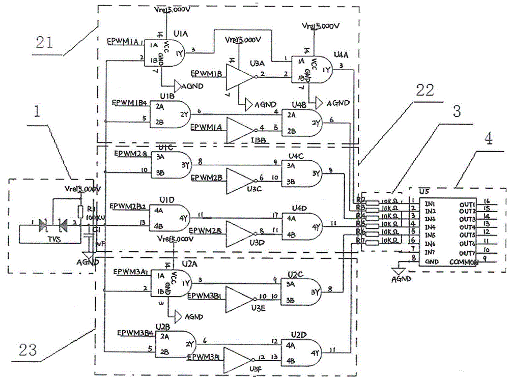 Insulated Gate Bipolar Transistor (IGBT) driver interlock circuit with power-on time delay function