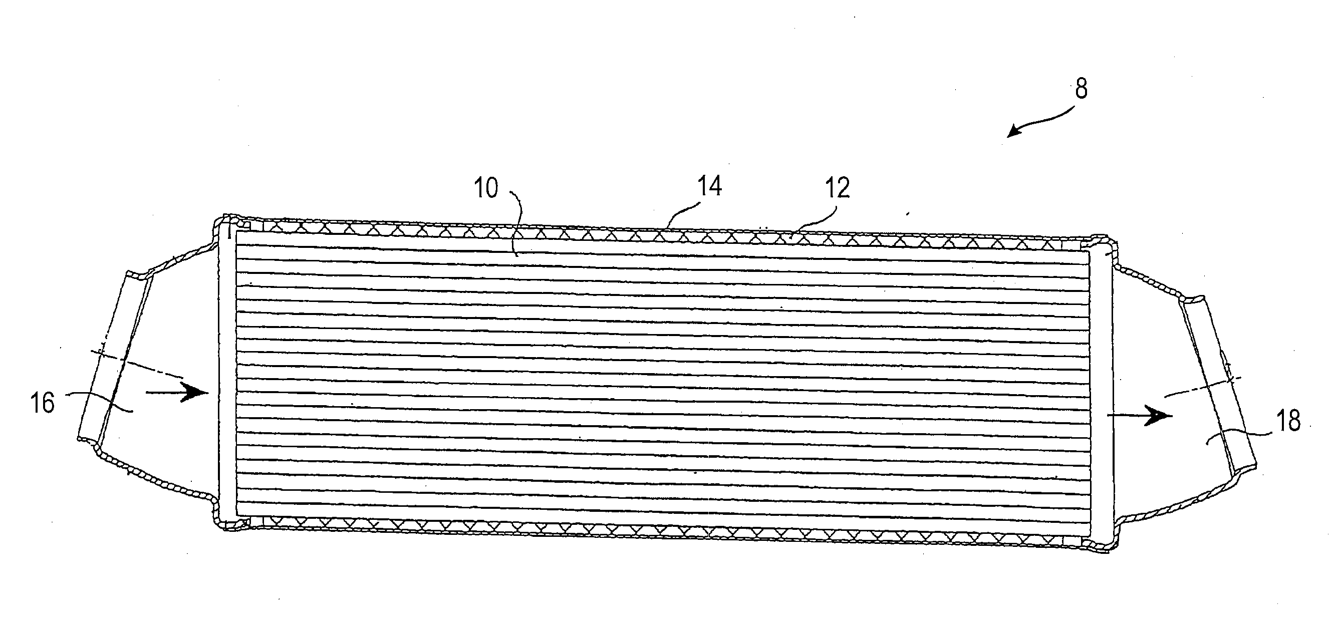 Method for manufacturing exhaust gas ducting device