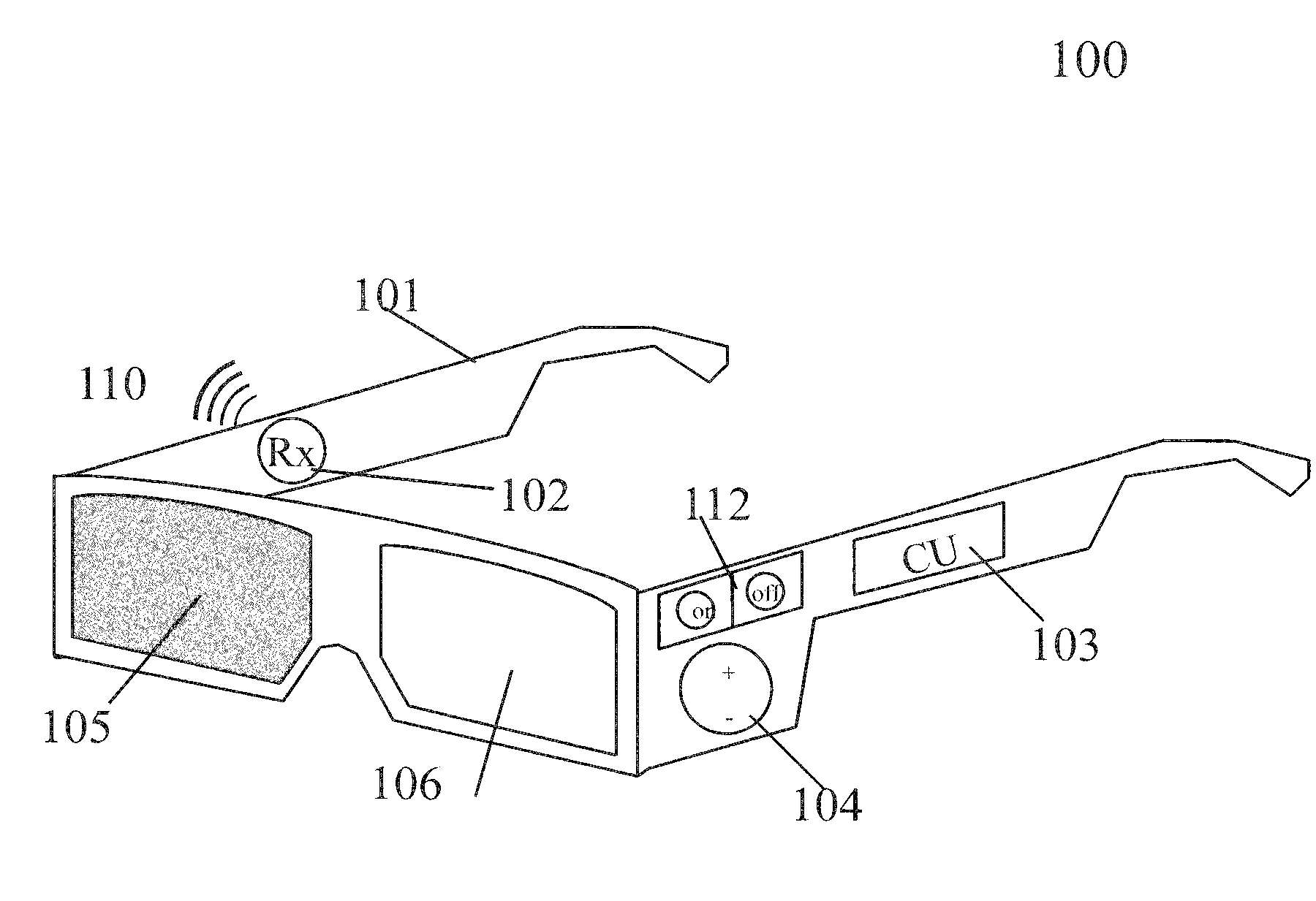 Continuous adjustable 3Deeps filter spectacles for optimized 3Deeps stereoscopic viewing and its control method and means