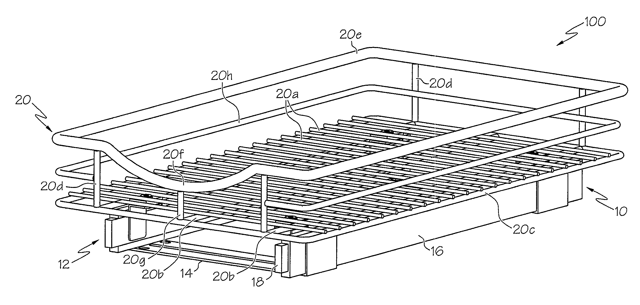 Glide mechanism for roll out drawers and other items