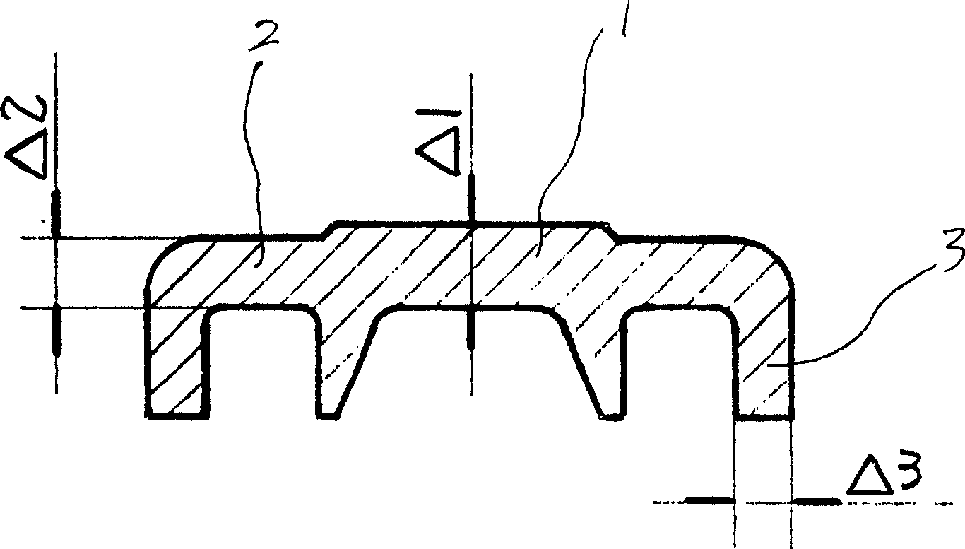 Identical-intensity flexible piping joint clasp and its production