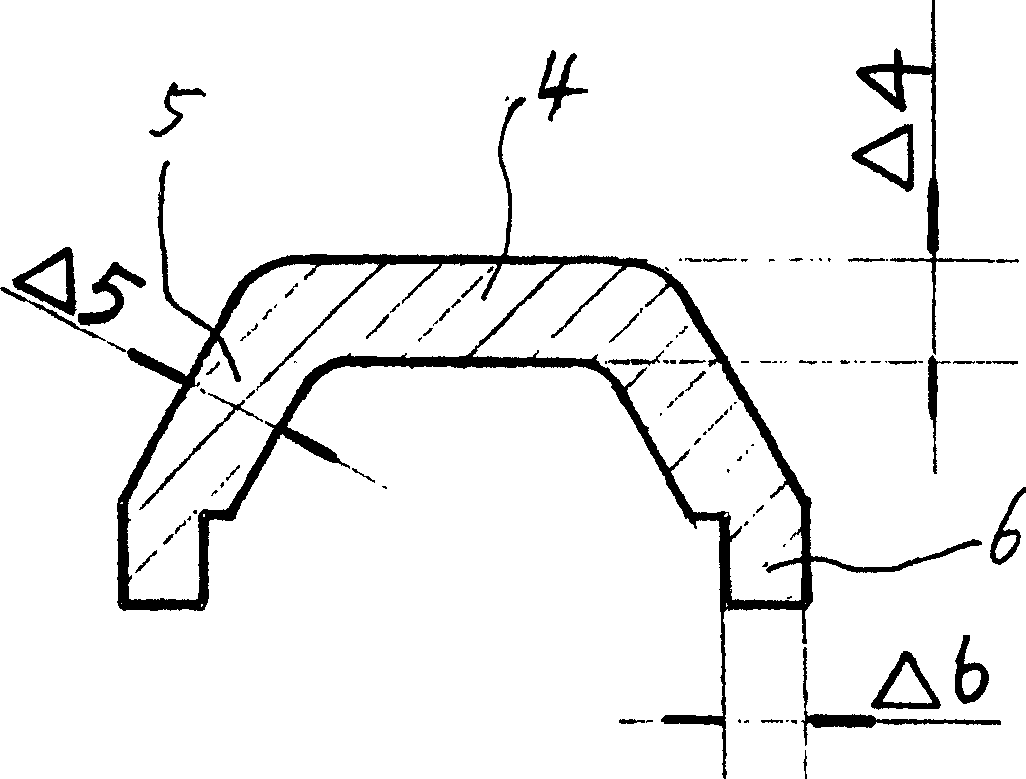 Identical-intensity flexible piping joint clasp and its production