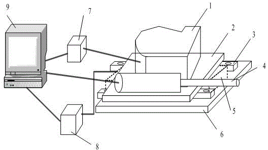 Reference detecting device of automatic drilling and riveting system of airplane components and detecting method thereof