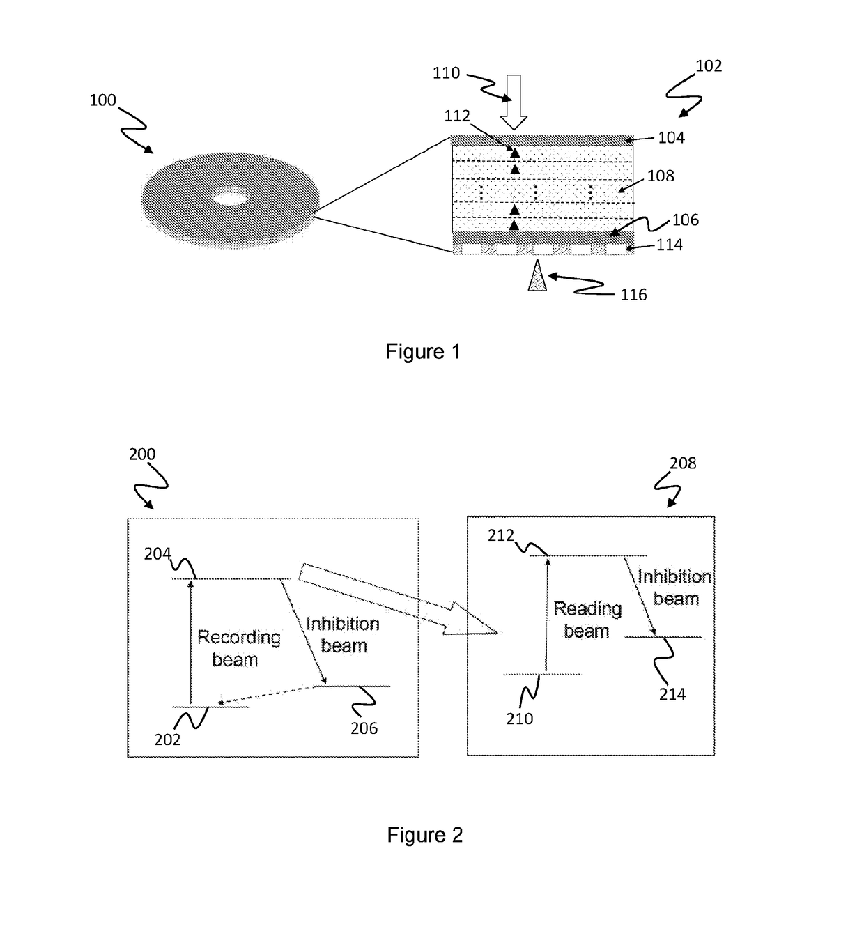 Method and system for optical data storage