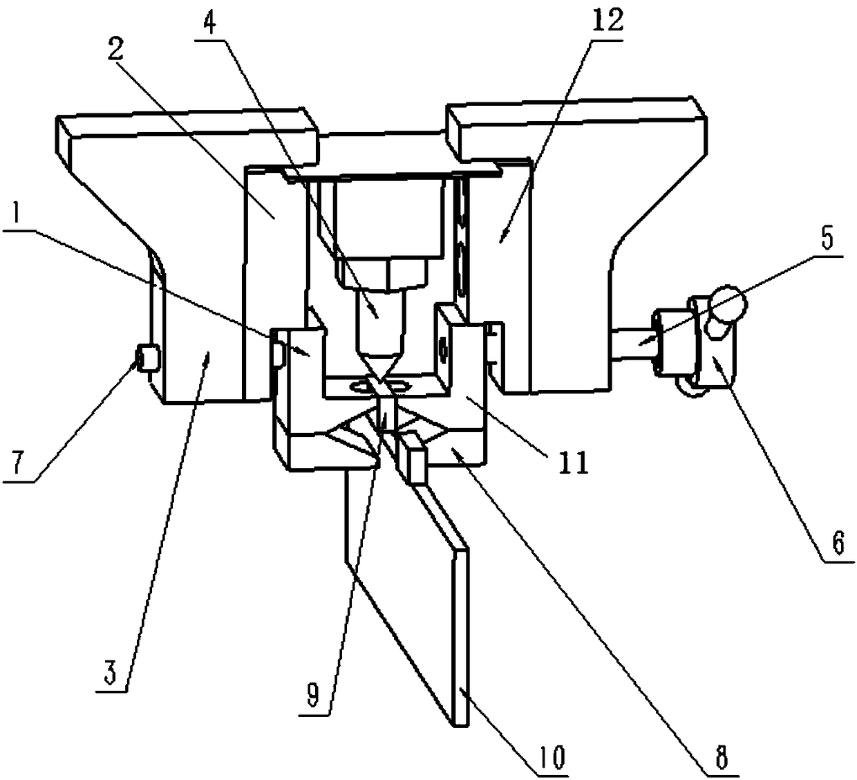 A device and method for welding a diamond segment