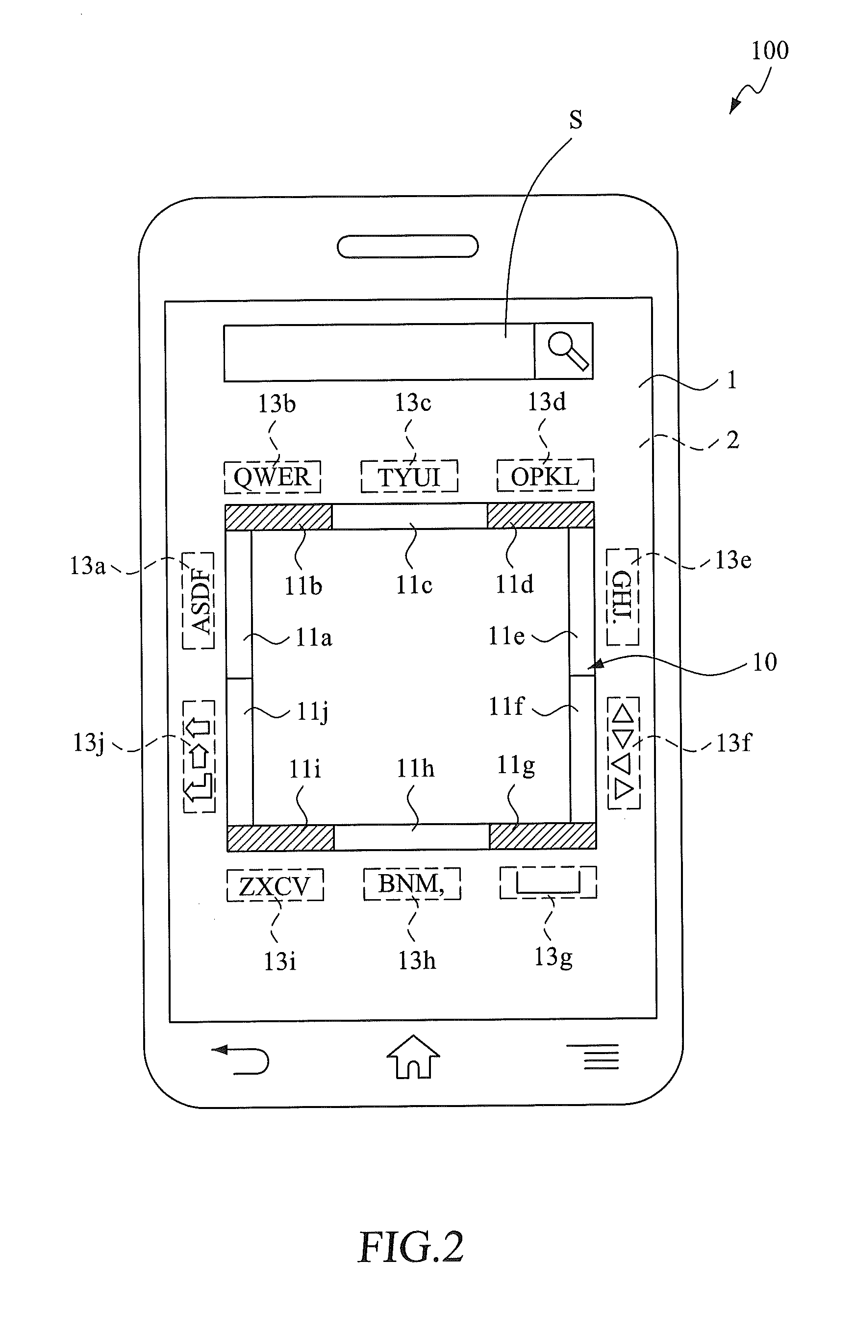 Method for Data Input of Touch Panel Device