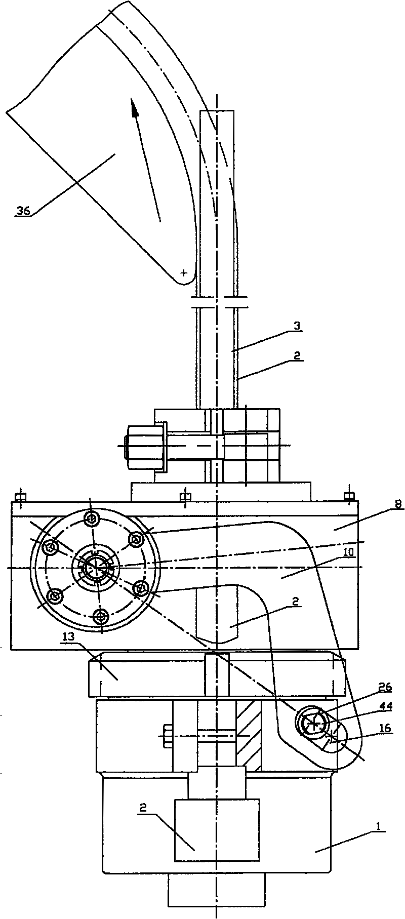 Friction reducing and shock reducing automatic rotary device for oil well pole