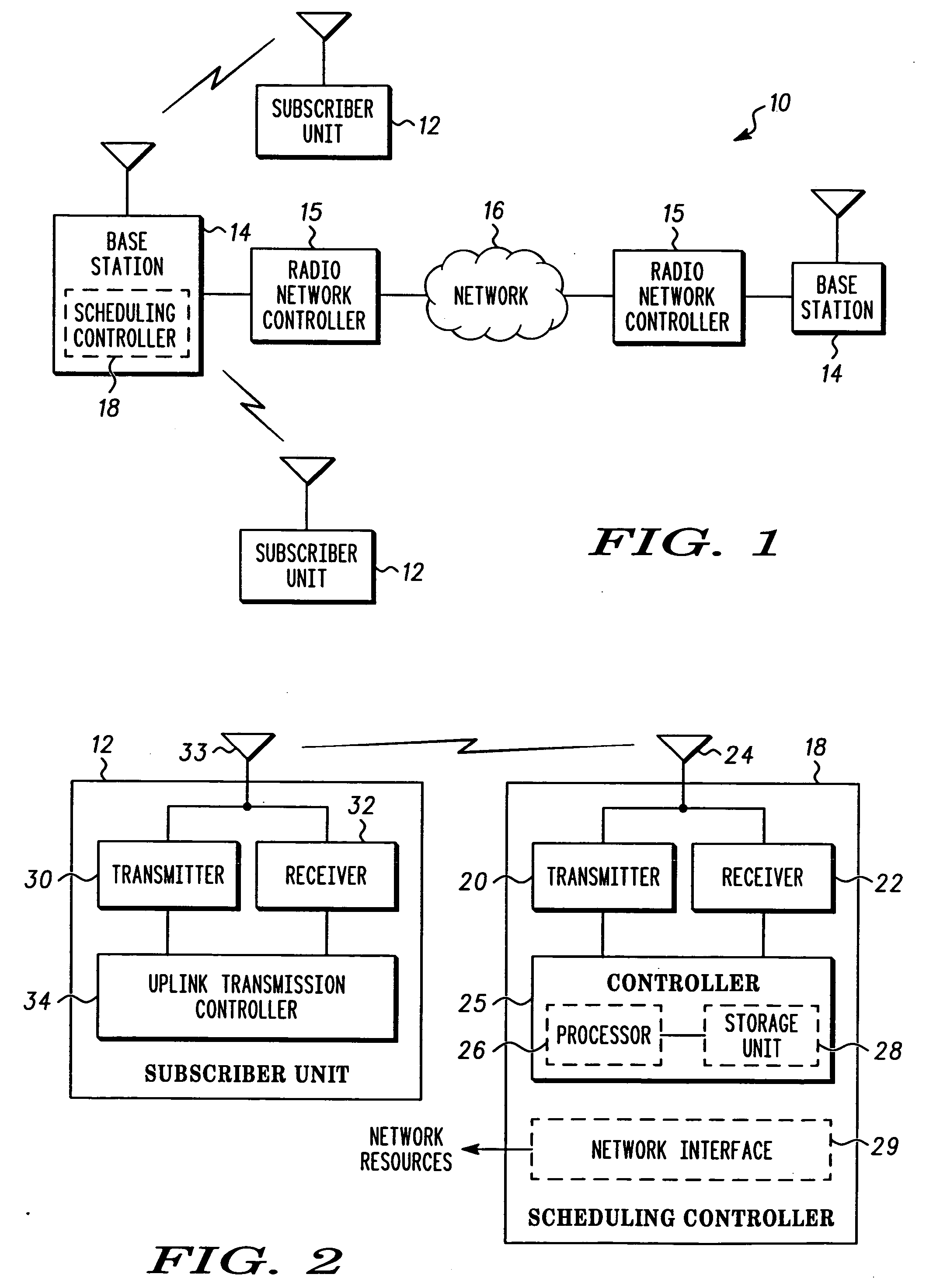 Method and apparatus for scheduling asynchronous transmissions