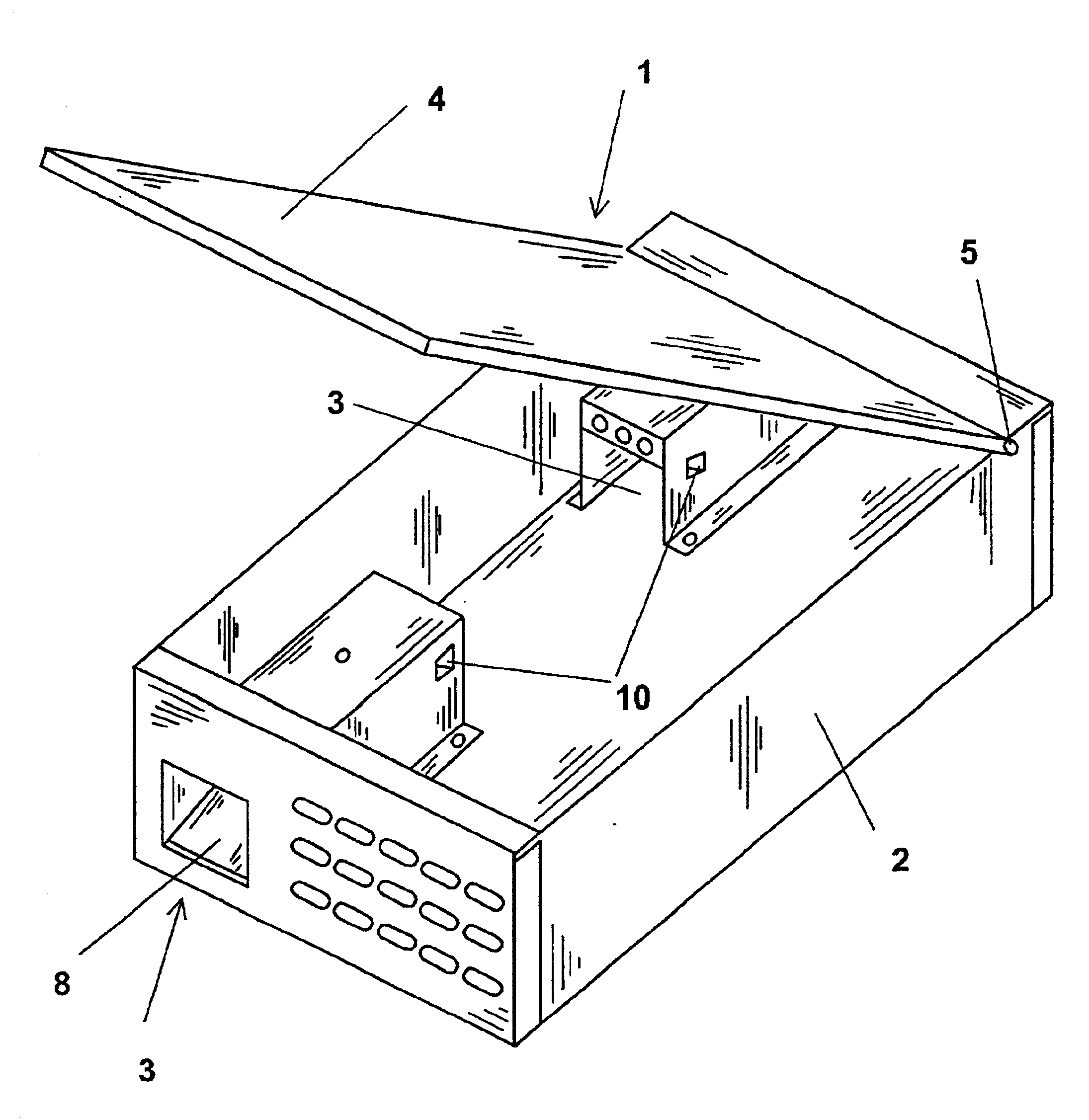 Method for signalling the presence of prey in traps for vermin and device for carrying out this method