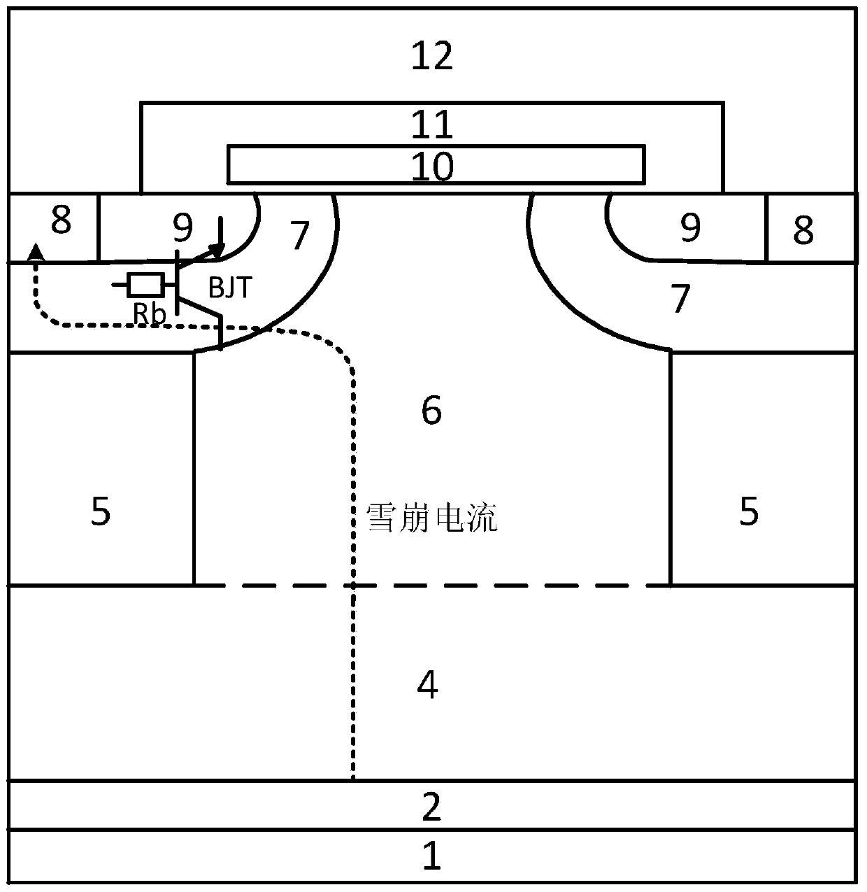 A Semi-Superjunction MOSFET with Auxiliary Buried Oxide