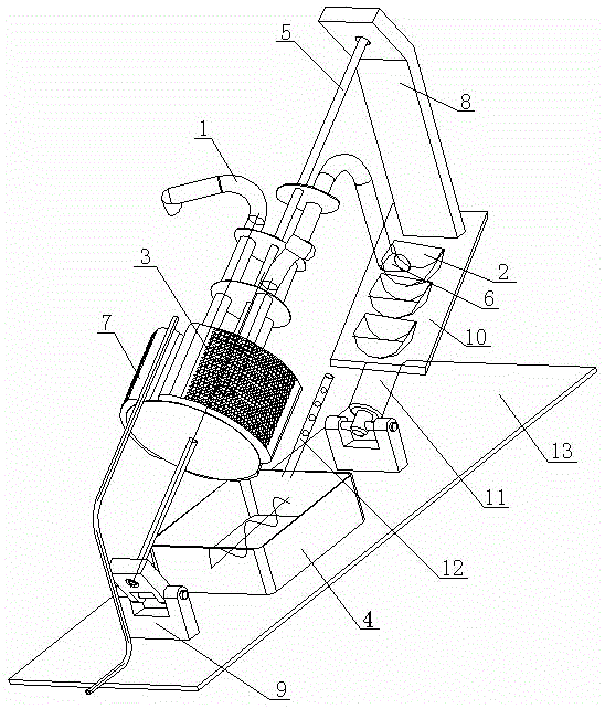 A material screening and mixing process