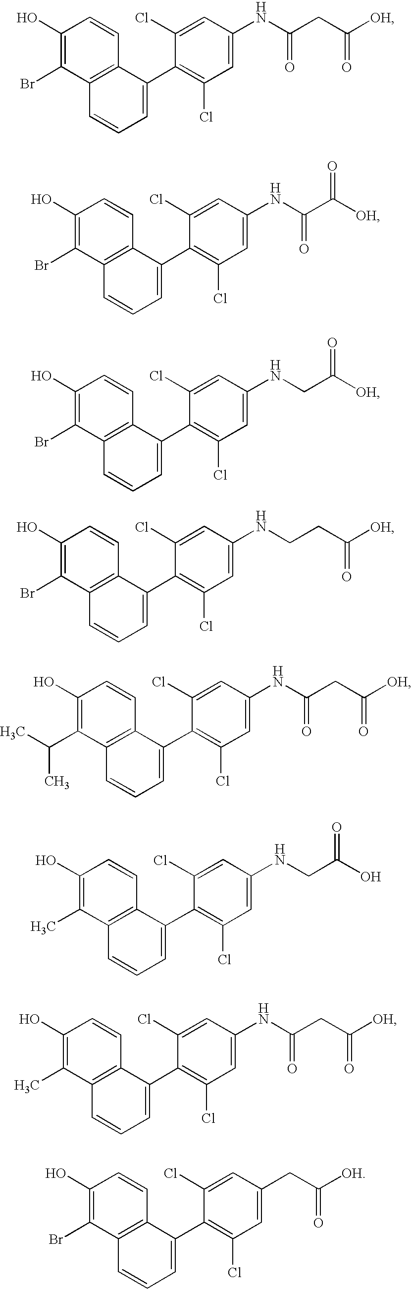 Phenyl naphthol ligands for thyroid hormone receptor