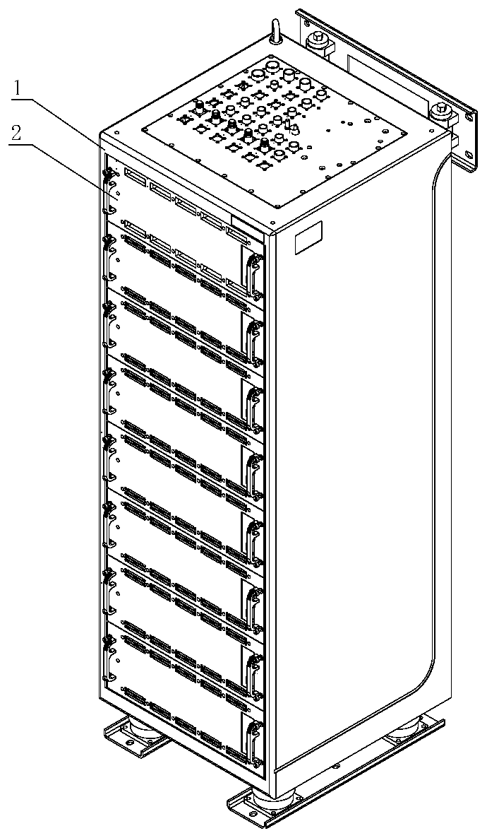 Navigation electronic cabinet with uniform air design