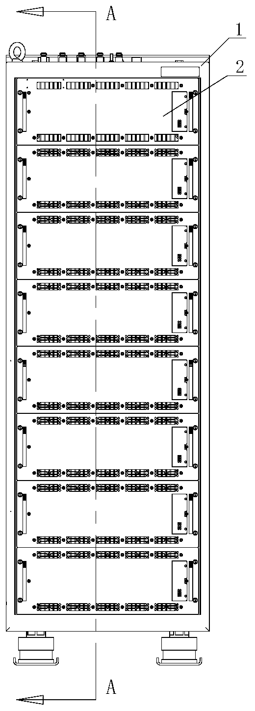 Navigation electronic cabinet with uniform air design