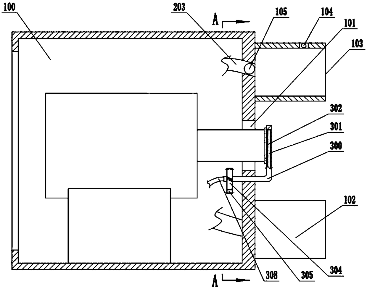 Self-cleaning type monitoring device