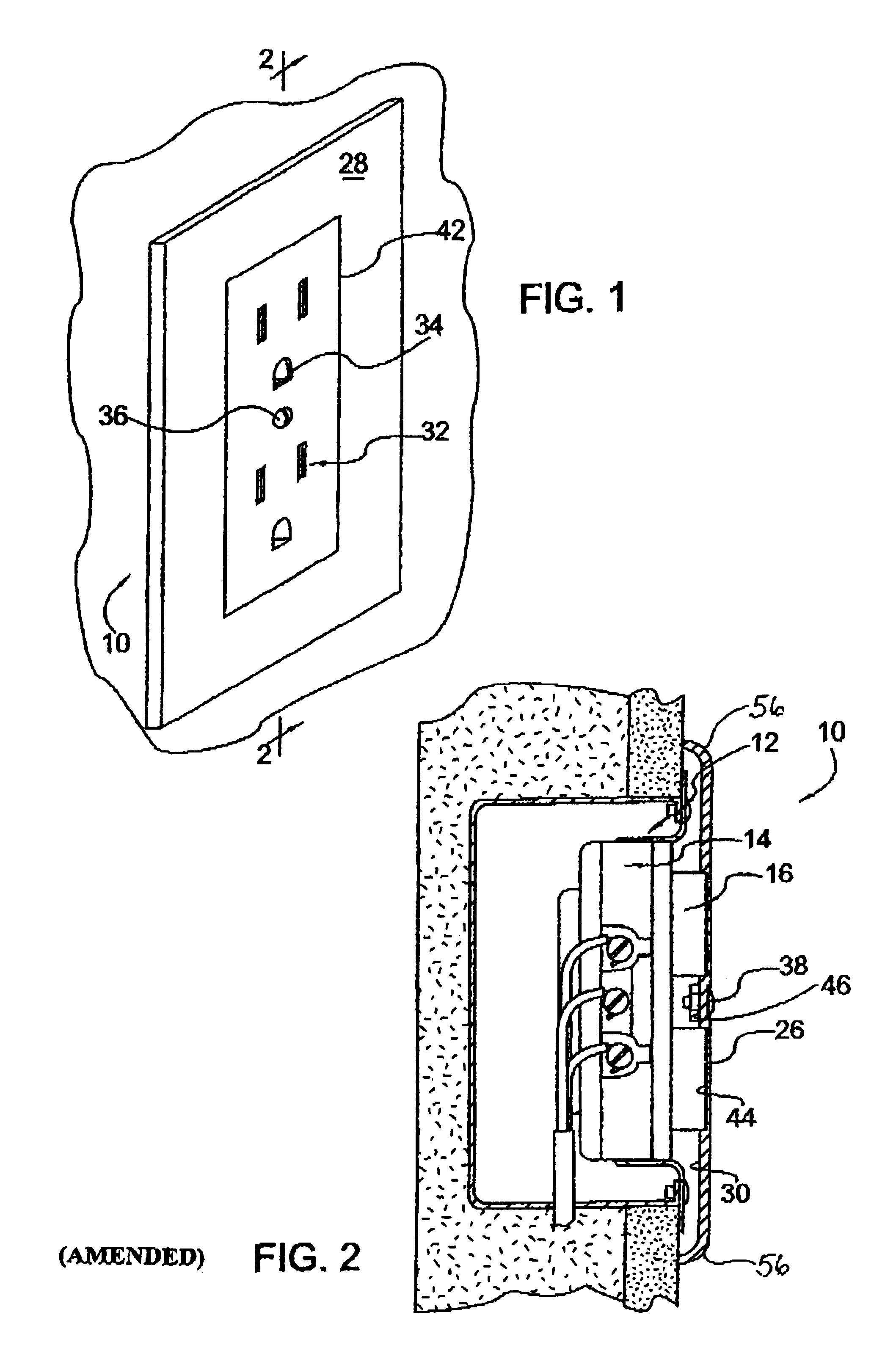 Receptacle-mounted cover plate