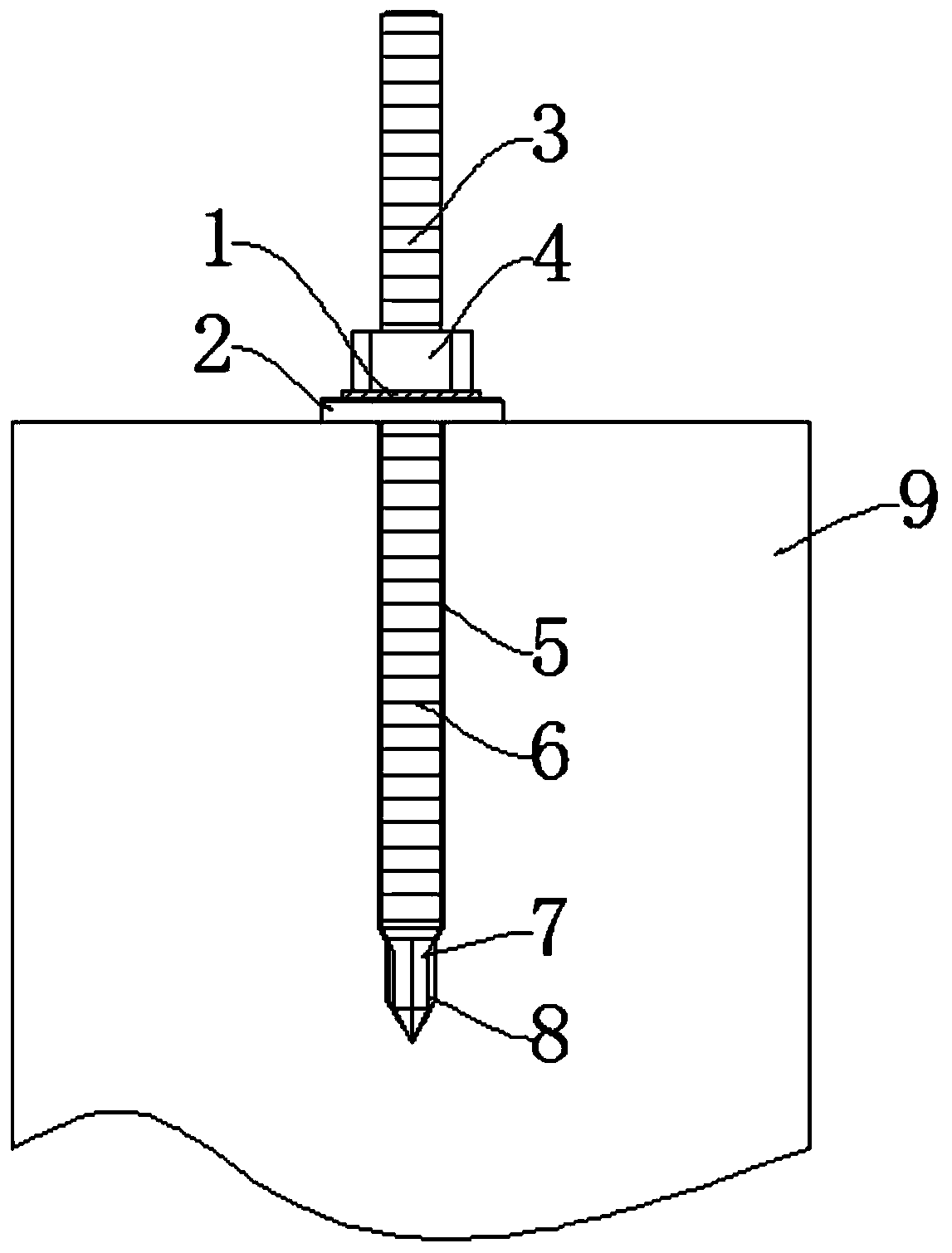 Self-tapping and self-locking bolt