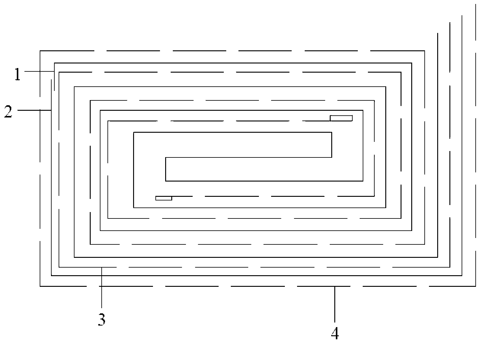 Winding-type lithium battery and battery cell thereof