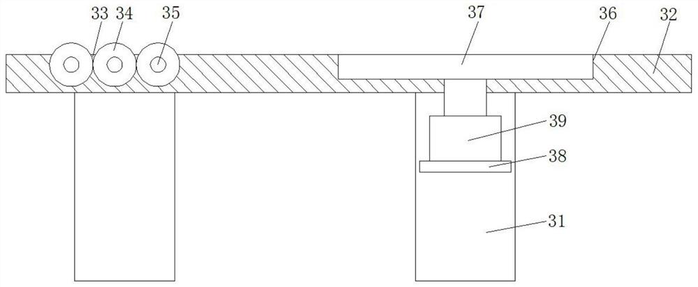 Hot press for woodware and working principle thereof