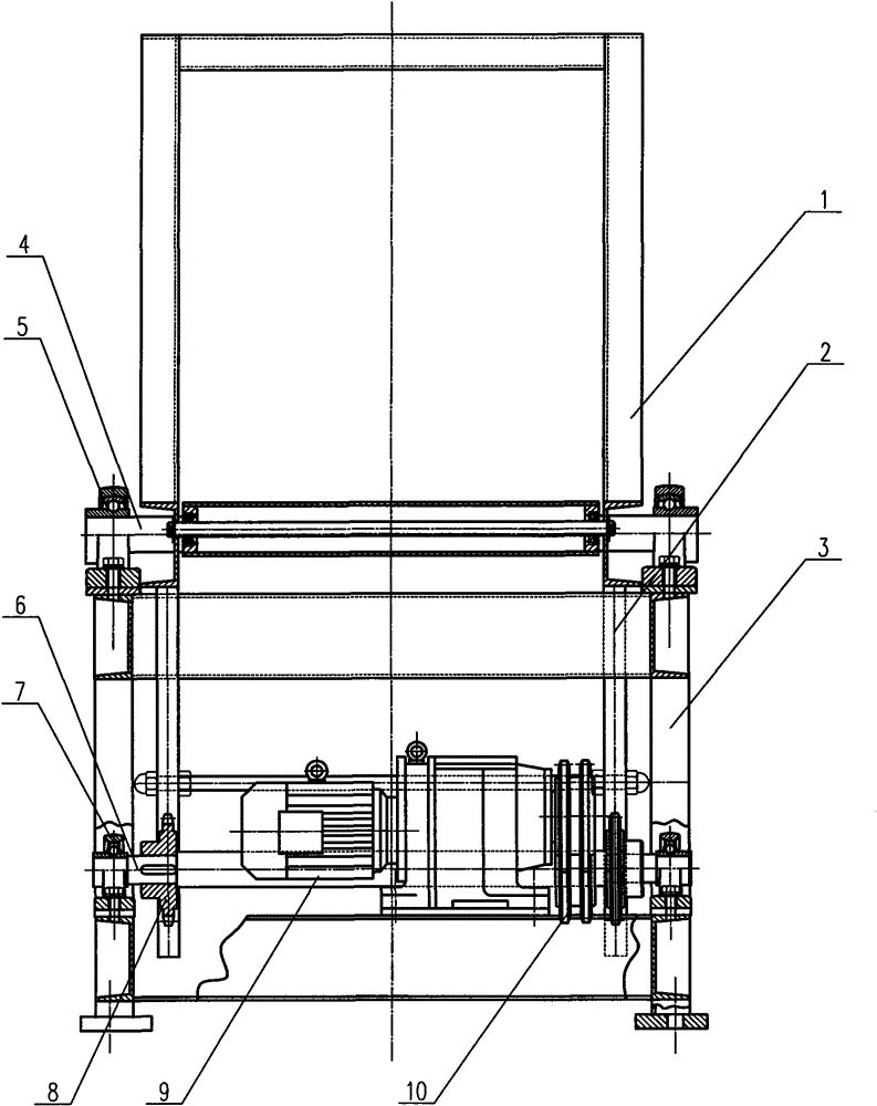 Stator casing turning device