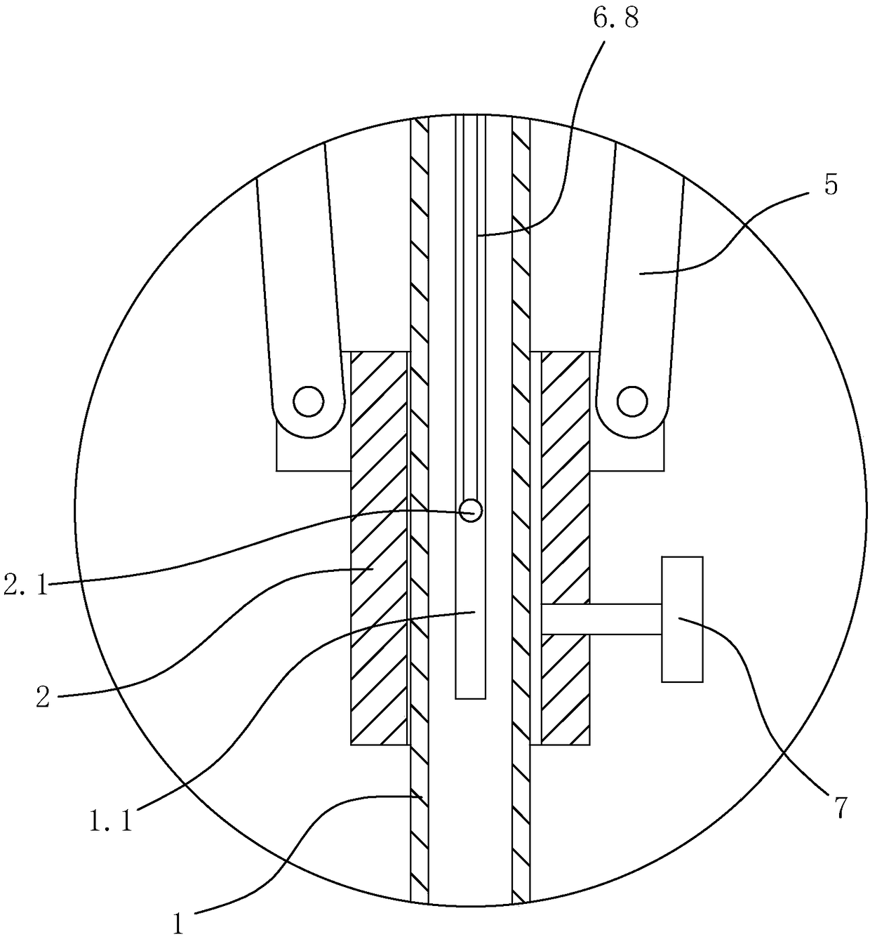 Rotary overhead conductor opening device