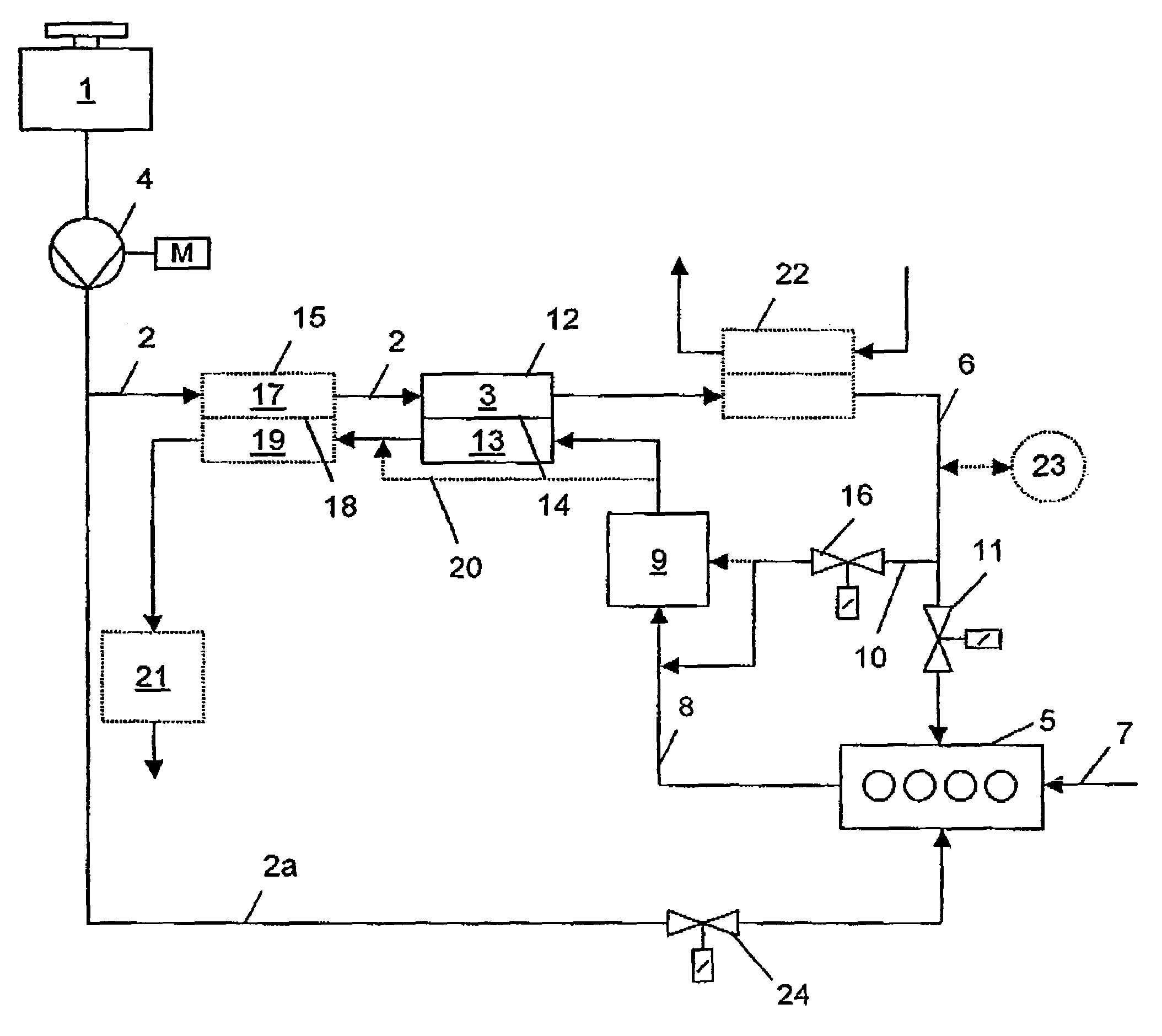 Internal combustion engine fuel supply system