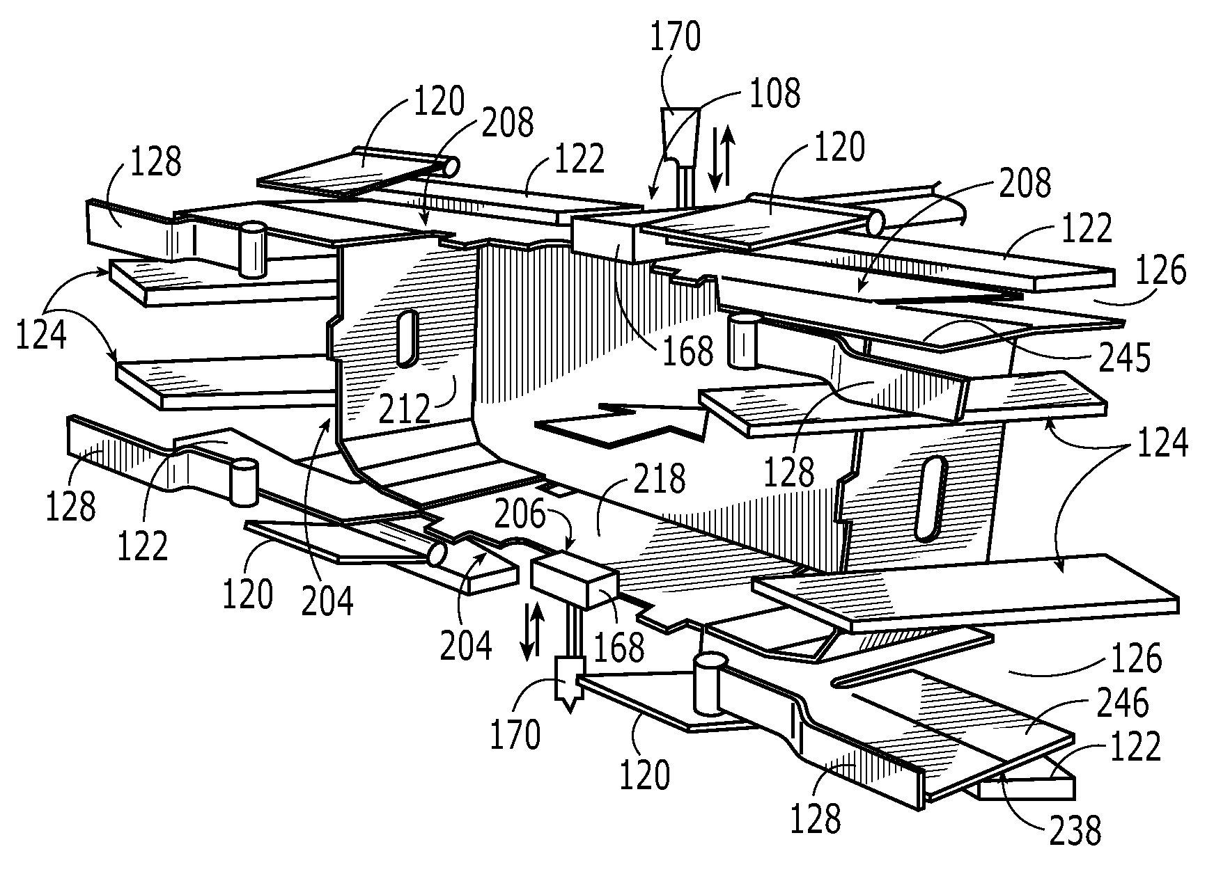 Apparatus and method for forming a container having an enhanced corner support structure