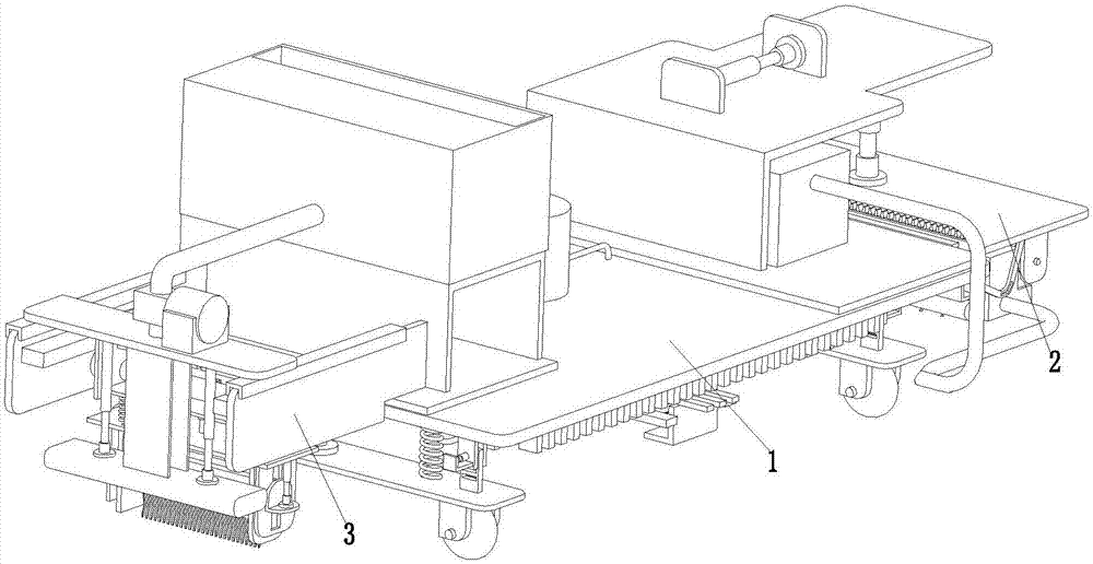 Integrated equipment for cleaning and repairing of silicate concrete pavement