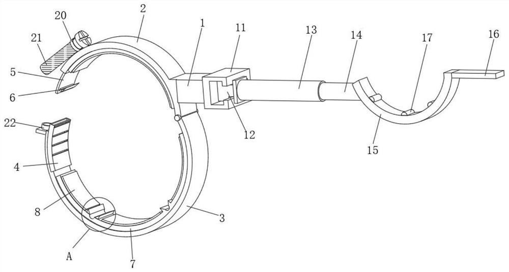 Auxiliary blanking device for automobile shaft parts based on magnetic strip adsorption